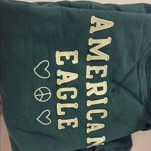 American Eagle Outfitters Green Crew Neck Sweater